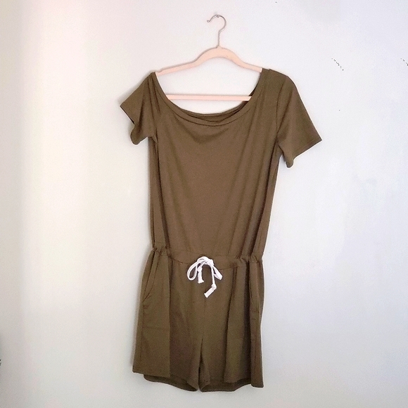 🔱 Olive Green Womens Romper 🔱